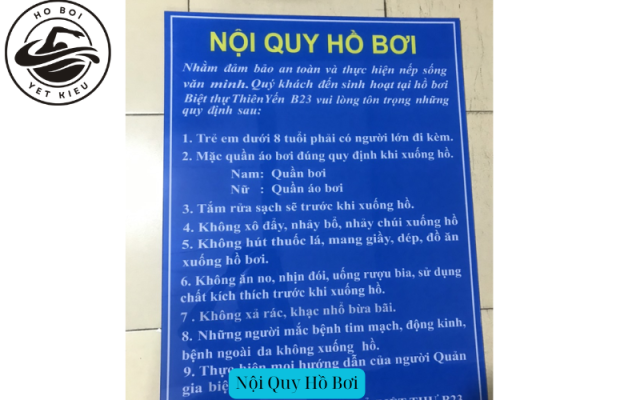 Nội Quy Hồ Bơi